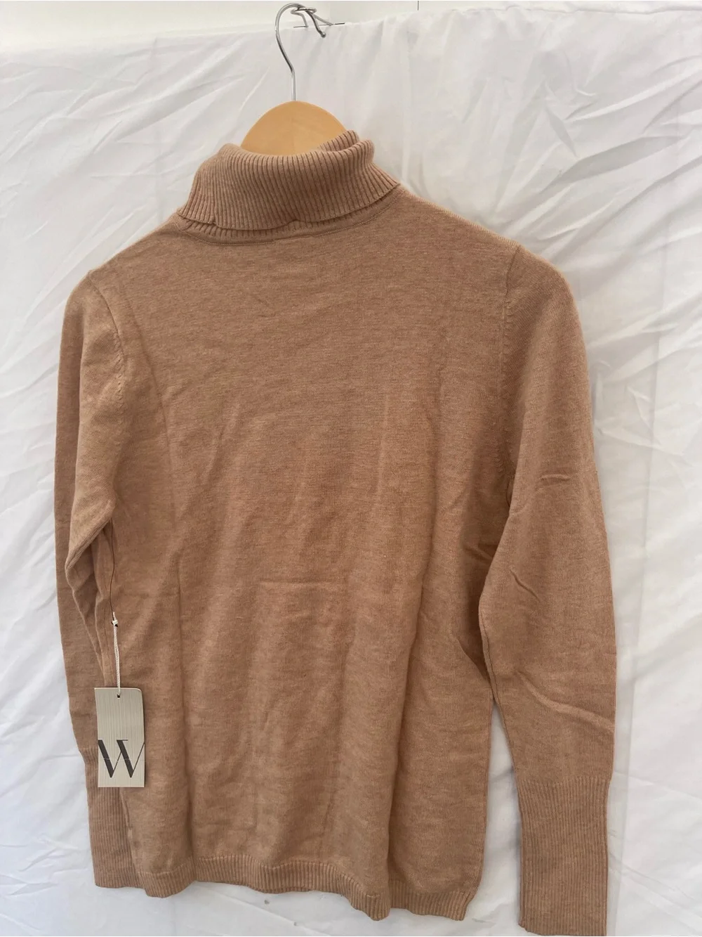 Women’s - Turtleneck Sweater in Camel- Sz-Medium